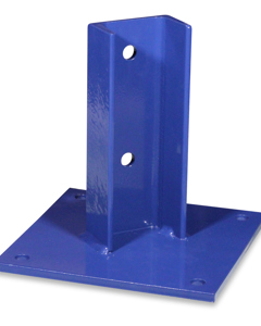 Channel section with base plate galv